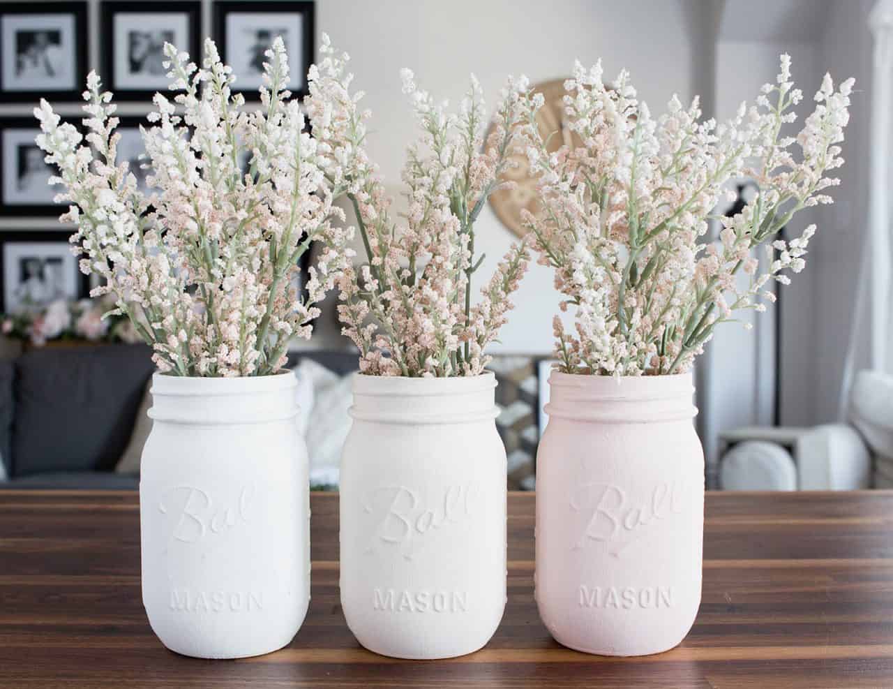 diy painted jars for home